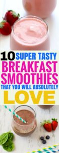 These amazing breakfast smoothies are the best! I'm so happy I found those great healthy smoothie recipies. Definetely pinning this for later!