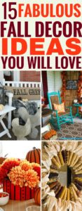 These fabulous fall decor ideas are perfect for sprucing up your autumn decor. I'm so glad I found those ideas, now my home decor will be amazing this fall! I'm pinning this!