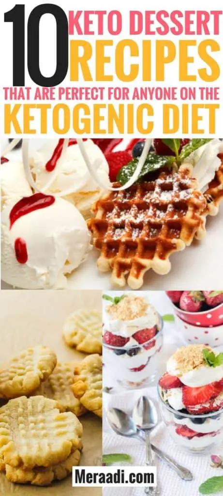 These keto dessert recipes are THE BEST! I'm so glad I found these easy and delicious keto desserts to enjoy on the ketogenic diet. Now I can enjoy these 10 low carb desserts guilt free and lose weight on the keto diet! Definitely pinning this for later! #ketorecipes #lowcarb #ketodiet #keto #desserts #dessertrecipes