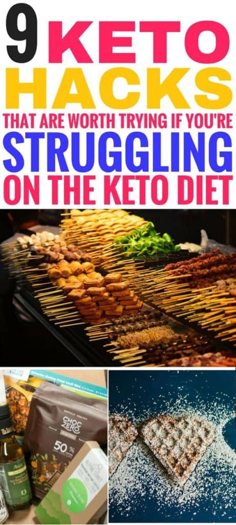 These keto hacks are THE BEST! I'm so glad I found these amazing keto diet tips and tricks to help me on my weight loss journey. Now I can stop struggling on the ketogenic diet by following these tips and ideas. Definitely pinning this for later! #keto #ketodiet #ketogenic #ketogenicdiet