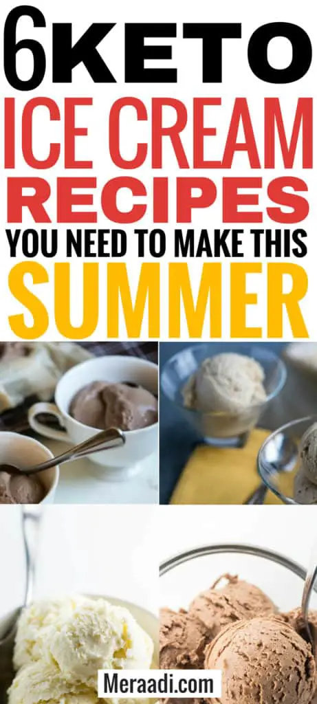 These easy keto ice cream recipes are THE BEST! I'm so glad I found these delicious keto recipes. Now I can enjoy sugar-free keto ice creams and keto desserts and keep losing weight on the ketogenic diet! Definitely pinning this for later! #lowcarb #keto #ketogenic
