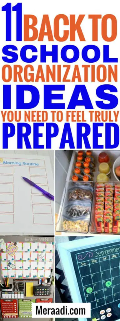 Back to school organisation ideas you need to know to be prepared for school. #school #backtoschool #organization
