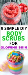 These great DIY body scrubs are seriously the BEST! I'm so happy I found such great body scub ideas that I can use for glowing, soft skin. I'm definitely pinning this!