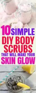 These great DIY body scrubs are seriously the BEST! I'm so happy I found such great body scrub ideas that I can use for glowing, soft skin. I'm definitely pinning this!
