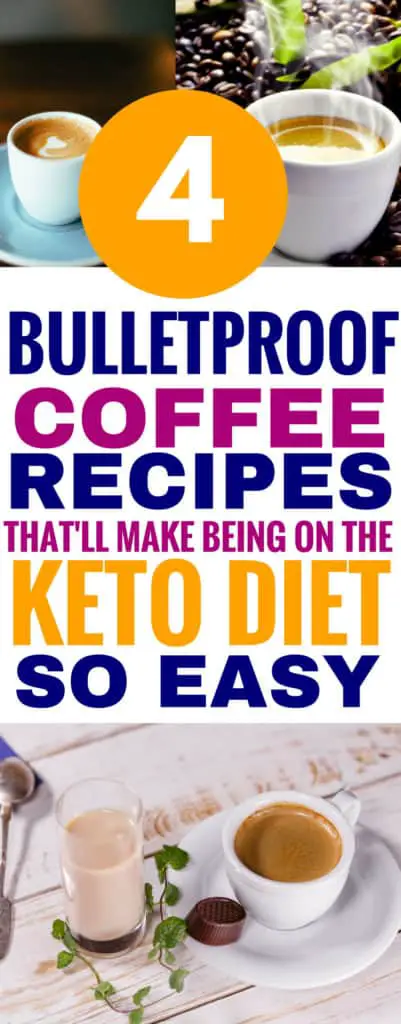 These bulletproof coffee recipes are THE BEST! I'm so glad I found these amazing bulletproof coffee recipes for weightloss on the ketogenic diet. Now I can lose weight faster this year! Pinning this for sure! #bulletproof #coffee #ketogenic #ketogenicdiet