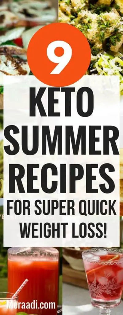 These keto summer recipes are THE BEST! I'm so glad I found these amazing summer recipes to help me lose weight on the low carb diet. Now I can enjoy some amazing low carb summer recipes and lose weight! Definitely pinning this for later! #summerrecipes #keto #ketorecipes #meraadipins #lowcarbrecipes #lchf #ketogenicdiet