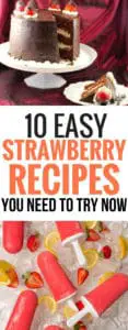 These easy strawberry recipes are THE BEST! I’m so glad I found these simple strawberry recipes. Now I can enjoy strawberry recipes all summer long! Definitely pinning this for later! #strawberryrecipes #summer #easyrecipes #healthyrecipes #food #summerrecipes