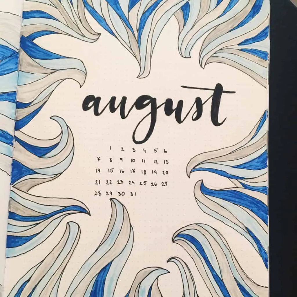 12 Bullet Journal August Cover Ideas That Are Gorgeous Meraadi