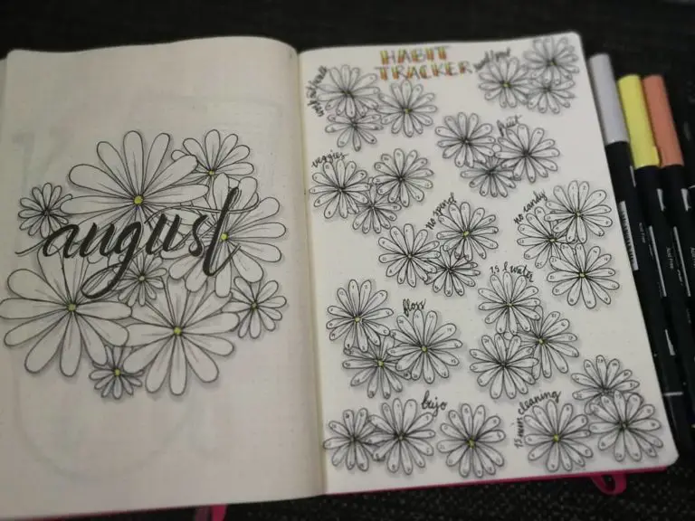 12 Bullet Journal August Cover Ideas That Are Gorgeous - Meraadi