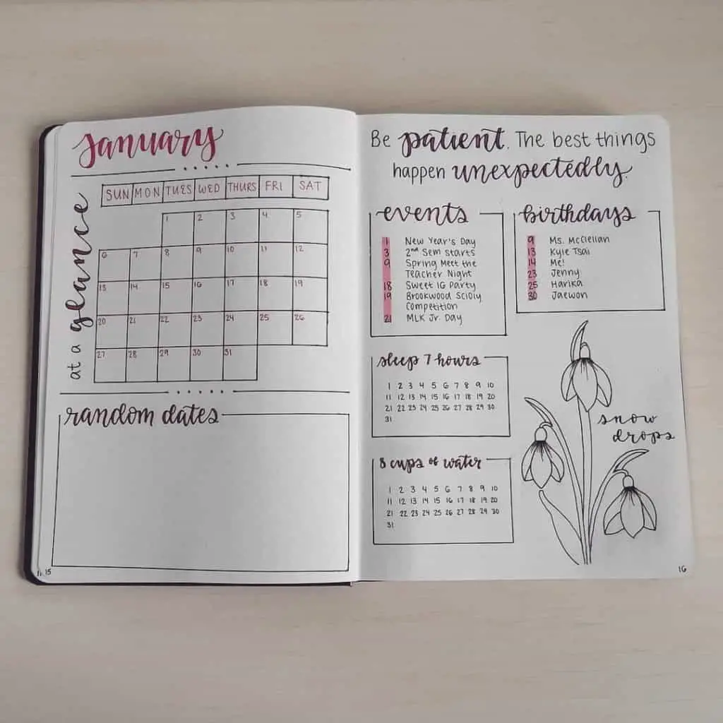 49 Bullet Journal Page Ideas To Inspire Your Next Spread - Meraadi