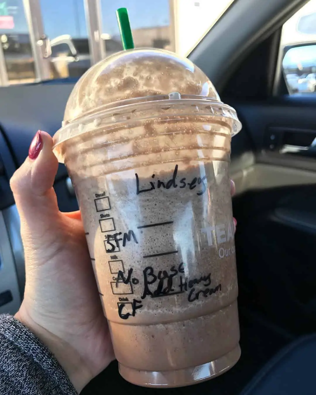 how to order a sugar free frappuccino at starbucks