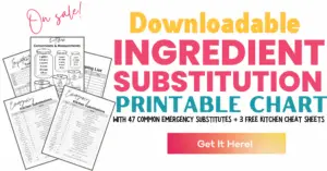 substitutes printables