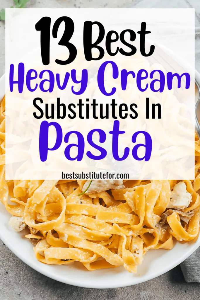 Making pasta and tut of heavy cream?
