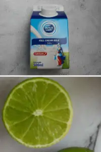 Milk and lime juice