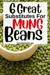 Are you making a dish that calls for mung beans and you can't seem to find it? Are you looking for suitable substitutes for mung beans? If you are, then you will love this list of 6 mung beans substitutes that are worth trying.