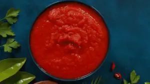 tomato puree is an excellent substitute for tomato paste