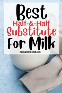 All out of milk or realized you're all out while cooking? If you have half and half in your kitchen, then you can make a half and half substitute for milk that actually works!
