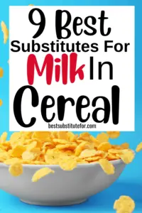 Are you about to enjoy a delicious bowl of your favorite cereal? Just noticed you're out of milk? Fret not. Here you will find 9 amazing ways to substitute for milk in cereal. The best part is that most of the substitutes are likely in your kitchen right now!