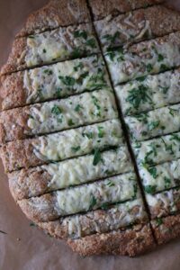 baked almond meal cheesy bread