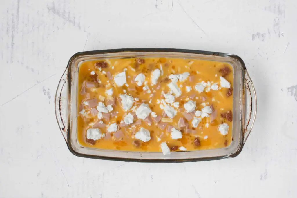 casserole Topped with feta