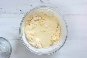 cheese added to dry ingredients