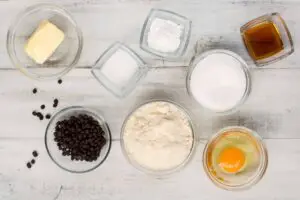 ingredients for cookies with coconut flour