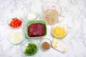 ingredients for taco soup with sour cream