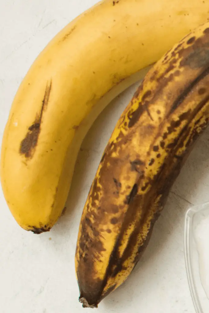 ripe bananas in smoothie